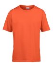 Rövid ujjú Softstyle gyerekpóló, Gildan GIB64000, Orange-S