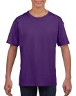 Rövid ujjú Softstyle gyerekpóló, Gildan GIB64000, Purple-L