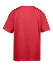 Rövid ujjú Softstyle gyerekpóló, Gildan GIB64000, Red-XL