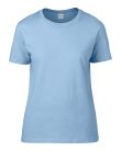 Kereknyakú rövid ujjú női póló, Gildan GIL4100, Light Blue-2XL