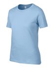 Kereknyakú rövid ujjú női póló, Gildan GIL4100, Light Blue-2XL