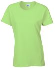 Kerknyakú karcsusított női póló, Gildan GIL5000, Mint Green-2XL