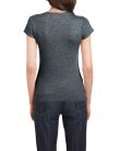 Softstyle testhez álló rövid ujjú női póló, Gildan GIL64000, Dark Heather-XL