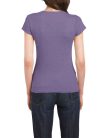 Softstyle testhez álló rövid ujjú női póló, Gildan GIL64000, Heather Purple-2XL