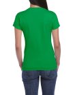 Softstyle testhez álló rövid ujjú női póló, Gildan GIL64000, Irish Green-2XL