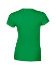 Softstyle testhez álló rövid ujjú női póló, Gildan GIL64000, Irish Green-2XL