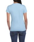 Softstyle testhez álló rövid ujjú női póló, Gildan GIL64000, Light Blue-2XL