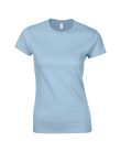 Softstyle testhez álló rövid ujjú női póló, Gildan GIL64000, Light Blue-2XL