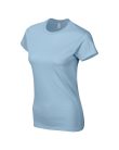 Softstyle testhez álló rövid ujjú női póló, Gildan GIL64000, Light Blue-2XL