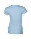 Softstyle testhez álló rövid ujjú női póló, Gildan GIL64000, Light Blue-2XL