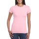 Softstyle testhez álló rövid ujjú női póló, Gildan GIL64000, Light Pink-2XL