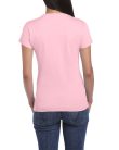 Softstyle testhez álló rövid ujjú női póló, Gildan GIL64000, Light Pink-2XL