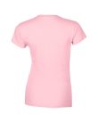 Softstyle testhez álló rövid ujjú női póló, Gildan GIL64000, Light Pink-2XL