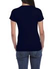 Softstyle testhez álló rövid ujjú női póló, Gildan GIL64000, Navy-2XL