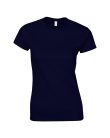 Softstyle testhez álló rövid ujjú női póló, Gildan GIL64000, Navy-2XL