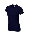 Softstyle testhez álló rövid ujjú női póló, Gildan GIL64000, Navy-2XL