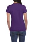 Softstyle testhez álló rövid ujjú női póló, Gildan GIL64000, Purple-2XL