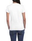 Softstyle testhez álló rövid ujjú női póló, Gildan GIL64000, White-2XL