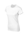 Softstyle testhez álló rövid ujjú női póló, Gildan GIL64000, White-2XL