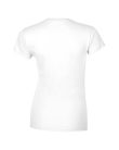 Softstyle testhez álló rövid ujjú női póló, Gildan GIL64000, White-2XL