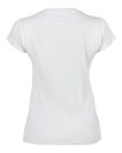 Softstyle V-nyakú testhez álló rövid ujjú női póló, Gildan GIL64V00, White-2XL