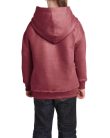 Kapucnis gyerekpulóver kenguruzsebbel, Gildan GIB18500, Heather Sport Dark Maroon-XL