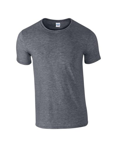 Rövid ujjú Softstyle gyerekpóló, Gildan GIB64000, Dark Heather-XL