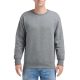 Kereknyakú unisex pulóver, Gildan GIHF000, Graphite Heather-S