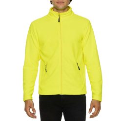   Cipzáras unisex polár felső, Gildan GIPF800, Safety Green-2XL