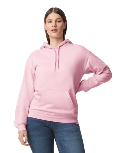 Softstyle kapucnis pulóver kenguruzsebbel, Gildan GISF500, Light Pink-3XL