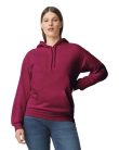 Softstyle kapucnis pulóver kenguruzsebbel, Gildan GISF500, Maroon-3XL