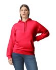 Softstyle kapucnis pulóver kenguruzsebbel, Gildan GISF500, Red-2XL