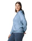 Softstyle kapucnis pulóver kenguruzsebbel, Gildan GISF500, Stone Blue-2XL