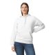 Softstyle kapucnis pulóver kenguruzsebbel, Gildan GISF500, White-L