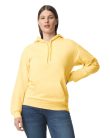 Softstyle kapucnis pulóver kenguruzsebbel, Gildan GISF500, Yellow Haze-3XL