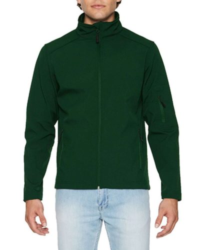 Hammer uniszex softshell dzseki, Gildan GISS800, Forest Green-M