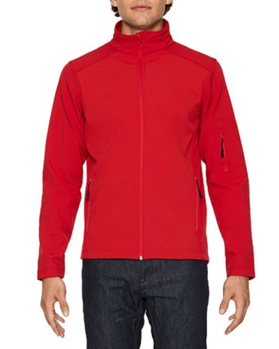 Hammer uniszex softshell dzseki, Gildan GISS800, Red-3XL