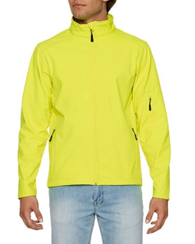 Hammer uniszex softshell dzseki, Gildan GISS800, Safety Green-2XL