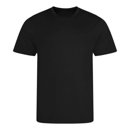 JC001 környakas sport férfi póló Just Cool, Jet Black-5XL