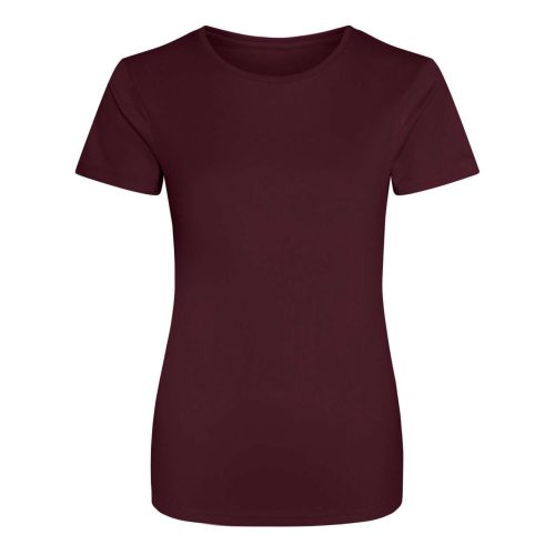 JC005 környakas Női sport póló Just Cool, Burgundy-XL