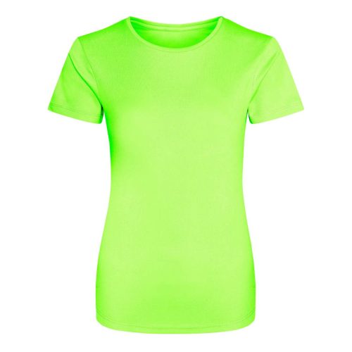 JC005 környakas Női sport póló Just Cool, Electric Green-XS