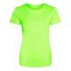 JC005 környakas Női sport póló Just Cool, Electric Green-XS