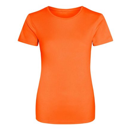 JC005 környakas Női sport póló Just Cool, Electric Orange-XS