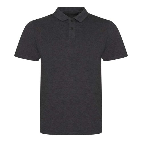 JP001 tri-blend galléros férfi póló Just Polos, Heather Charcoal-2XL