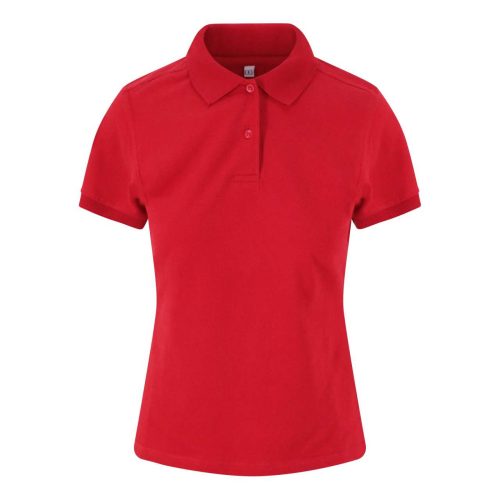 JP002F sztreccs galléros Női póló Just Polos, Red-2XL