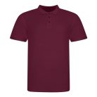 JP100 mikropiké unisex galléros póló Just Polos, Burgundy-2XL