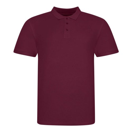 JP100 mikropiké unisex galléros póló Just Polos, Burgundy-2XL