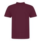 JP100 mikropiké unisex galléros póló Just Polos, Burgundy-2XL