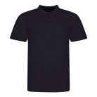 JP100 mikropiké unisex galléros póló Just Polos, Deep Black-2XL