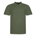 JP100 mikropiké unisex galléros póló Just Polos, Earthy Green-2XL